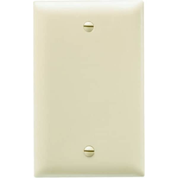 Legrand Blank Wallplate, 4.68 in L, 2.93 in W, 0.07 in Thick, 1 -Gang, Nylon, Ivory TP13ICC30 - main