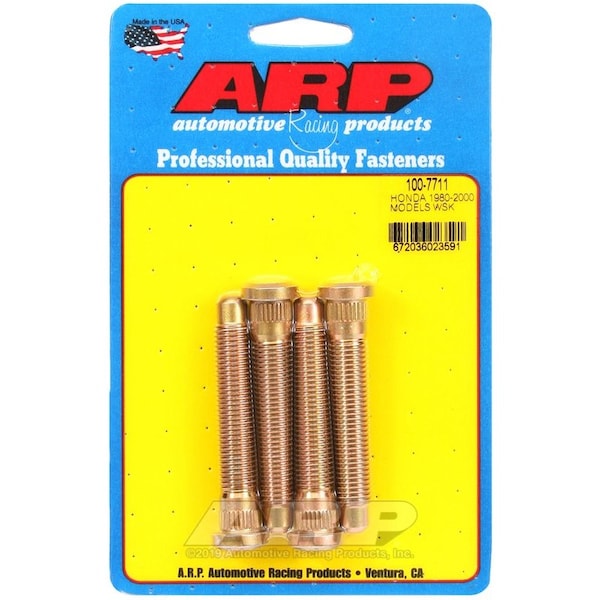 Arp 12 Millimeter x 1.5" Thread Size, 2.850" Under Head Length, 0.275" Knurl Length 100-7711 - main