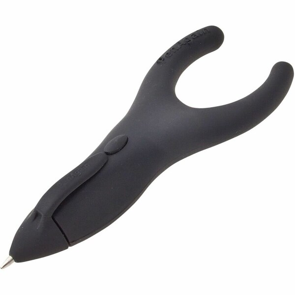 Penagain Ergo-Sof Retractable Ballpoint Pen, Black, Black Ink, PK6 00022 - main