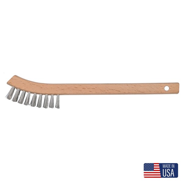 Gornell Brush Stove and Appliance Brush - Wood Handle, Stainless Steel 8148-SS - main