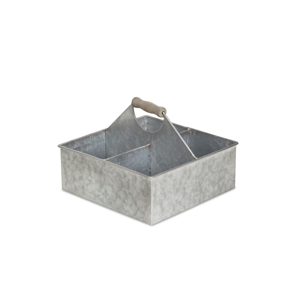 Homeroots 10" Silver Metal Box 487666 - main