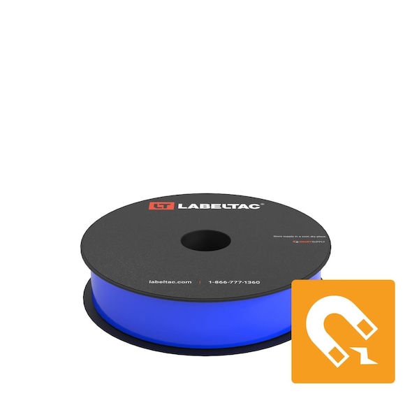 Labeltac Magnetic Supply 1in x 25ft LT4/Pro X, Blue LT107M - main