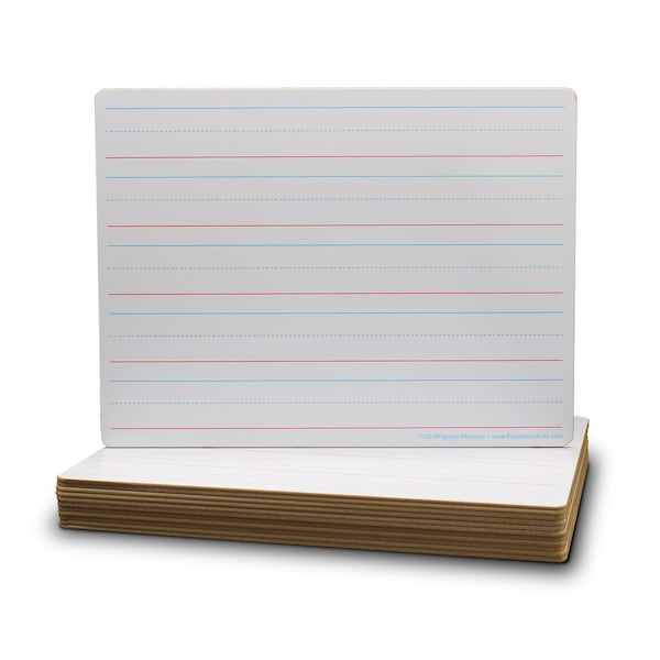 Flipside 9 x 12 Two Sided Red & Blue Ruled/Dry Erase Class Pack 12 10134 - main