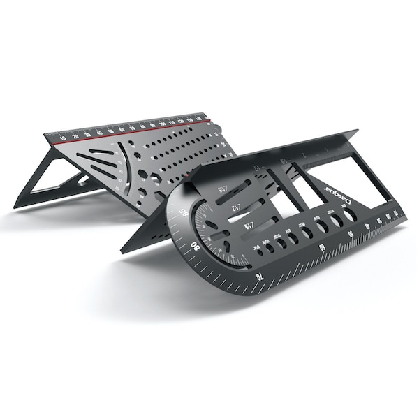 Dasqua 45/90 Degree Multi Use 6in Angle Rule Gauge 1804-1107 - main