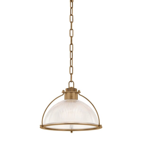 Troy Lighting Glint 1 Light Pendant in Patina Brass Finish F5414-PBR - main