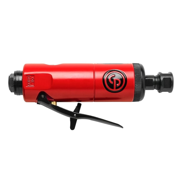 Chicago Pneumatic Air Straight Die Grinder, 1/4 in, 0.6 HP, Aluminum Alloy, Includes 1/4 in and 6mm Collet Holder CP872 - main