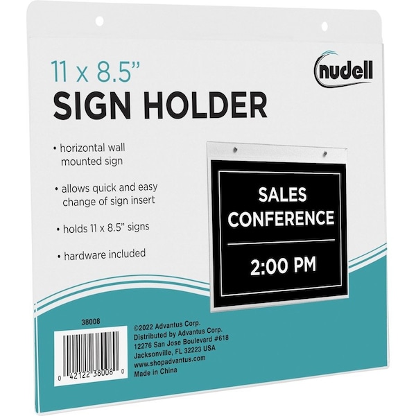 Nudell Acrylic Sign Holders, No Color NUD38008 - main