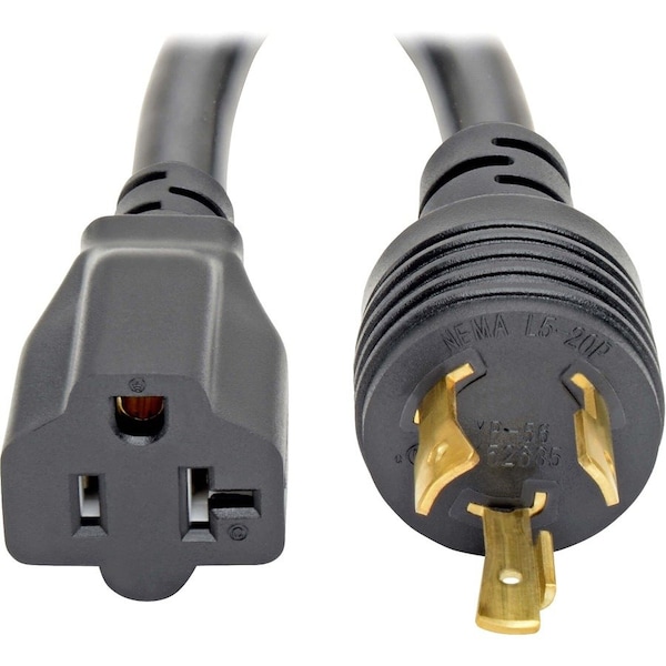 Eaton Tripp Lite Series Power Cord Adapter, NEMA L5-20P to NEMA 5-15R - Heavy-Duty, 20A, 125V, 12 AWG, P046-06N-T - main