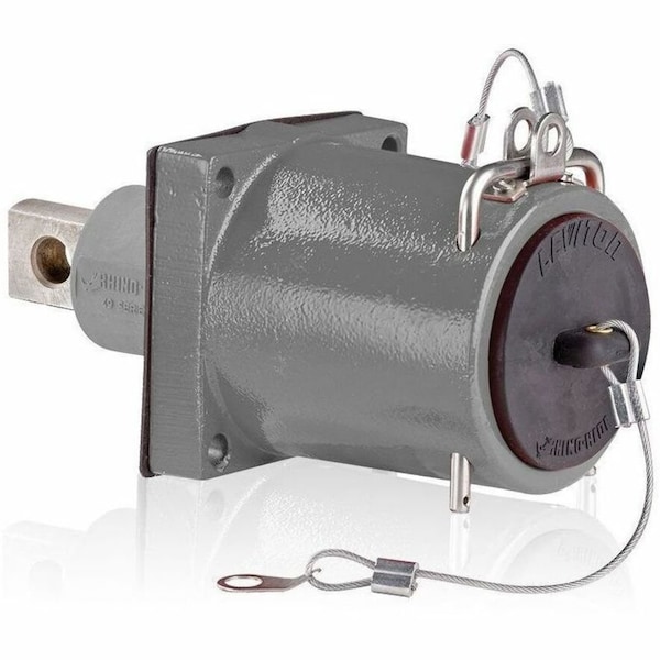 Leviton Rhino-Hide 49 Series Female Rec Gray 49FR1-CGY - main