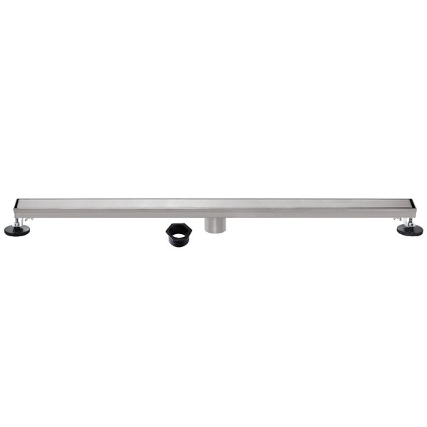 Kingston Brass 60-Inch Stainless Steel Linear Shower Drain with Reversible Tile Insert and Flat Grate BSF6028 - main