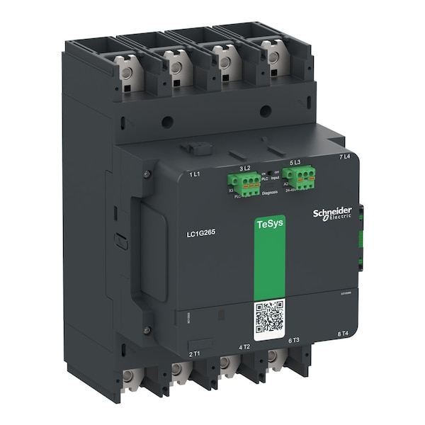 Schneider Electric IEC Magnetic Contactor, 1NC/1NO, 200V-500V AC/DC, 4 P, Spring Type LC1G5004LSEA - main
