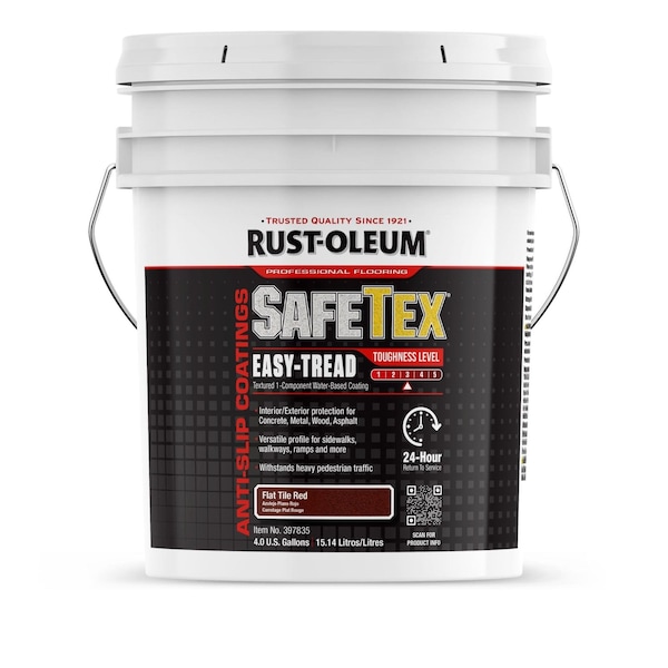 Rust-Oleum Epoxy Coating, Red, 4 gal, Pail 397835 - main