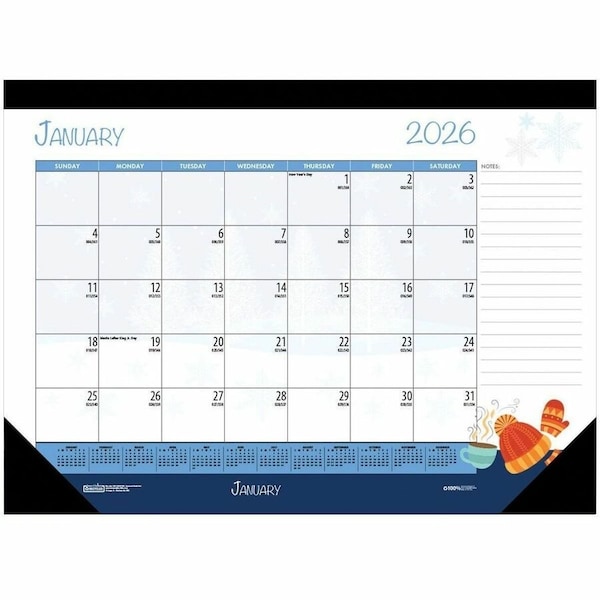 House Of Doolittle Deskpad, Clndr, Season, Ry HOD1396 - main