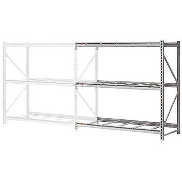 Global Industrial 3 Level, Extra HD Bulk Storage Rack, No Deck, Add On, 96"W x 36"D x 72"H 504441 - main