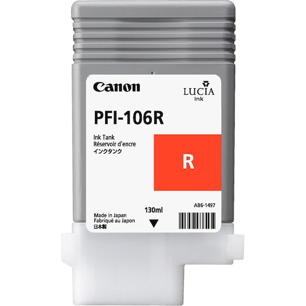 Canon PFI-106R Pigment Ink Tank 130ml 6627B001AA - main
