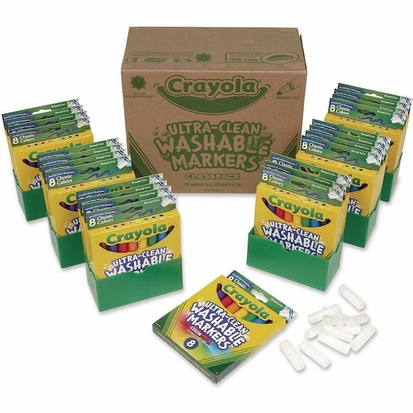 Crayola Art Marker Set, Non-Erasable, PK192 CYO588208 - main