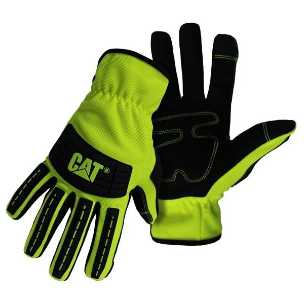 Cat Gloves & Safety Gloves Mechanic Hivis Green Xl CAT012250X - main