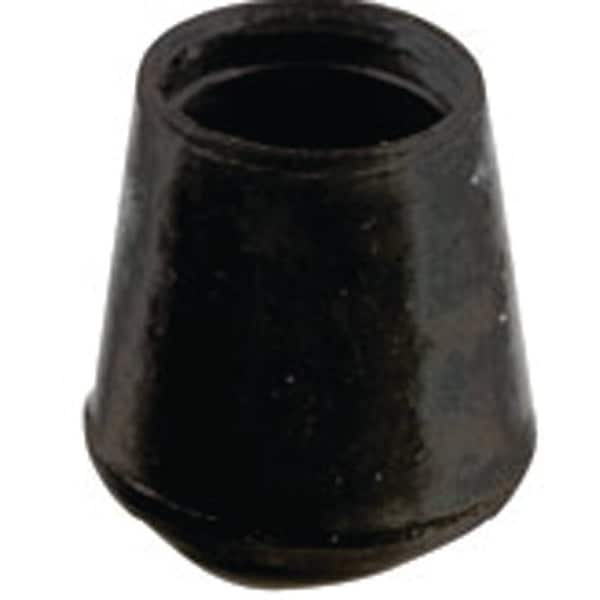 Shepherd Hardware Furniture Leg Tip, Round, Rubber, Black, 1 in Dia 9762 - main