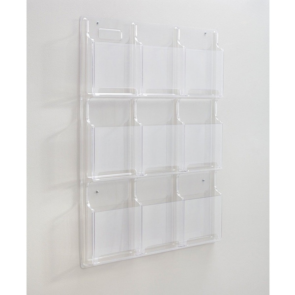 Safco Clear 9 Magazine Display 5603CL - main