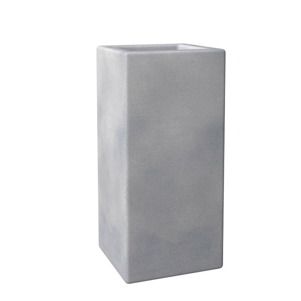 Leisuremod Terra Tall Square Fiberstone & MgO Clay Planter, Weather-Resistant, Indoor/Outdoor, No Assembly TP24AC - main