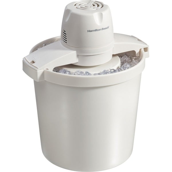 Hamilton Beach White 4 qt Ice Cream Maker 15.3 in. H X 12.5 in. W X 11.1 in. L 68330N - main