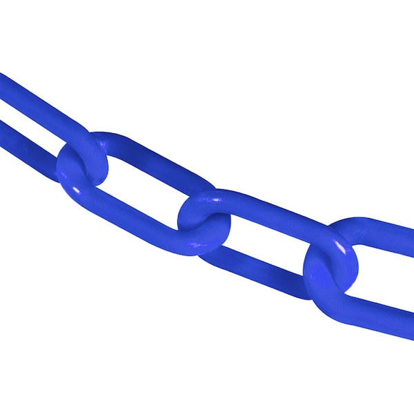 Mr. Chain 3" x 25' Blue Plastic Safety Chain 80006-25 - main