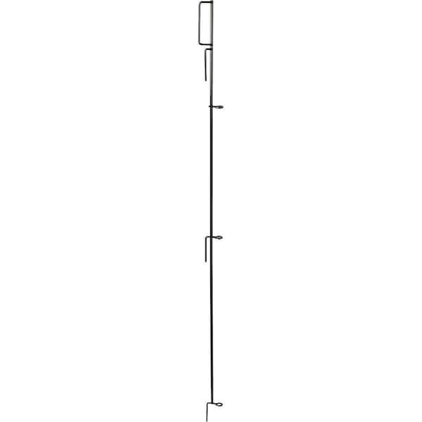 Best Garden 3'' W. x 49'' H. Black Powder-Coated Steel Multi Purpose Fence Latch 795034 - main