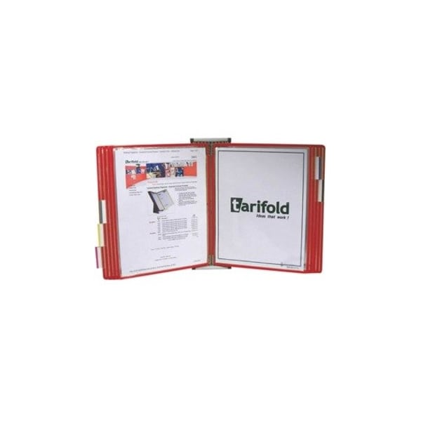 Tarifold Document Wall Display Unit, 10 Red Pocket W231 - main