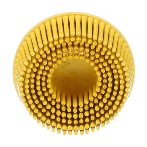 3M Scotch-Brite Roloc Bristle Dsc Rd-Zb, 07525, 80, Tr, Yellow 2"X5/8", Tapered, 40PK 61500135407 - main