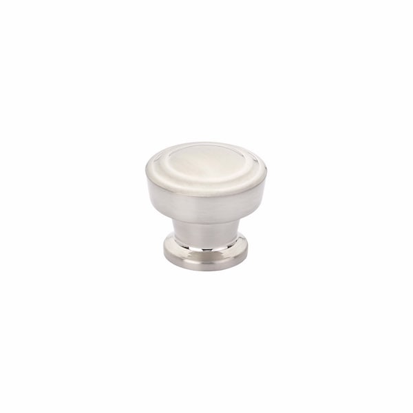 Schaub 1-1/4in Menlo Park Round Cabinet Knob Brushed Nickel Finish 533-BN - main