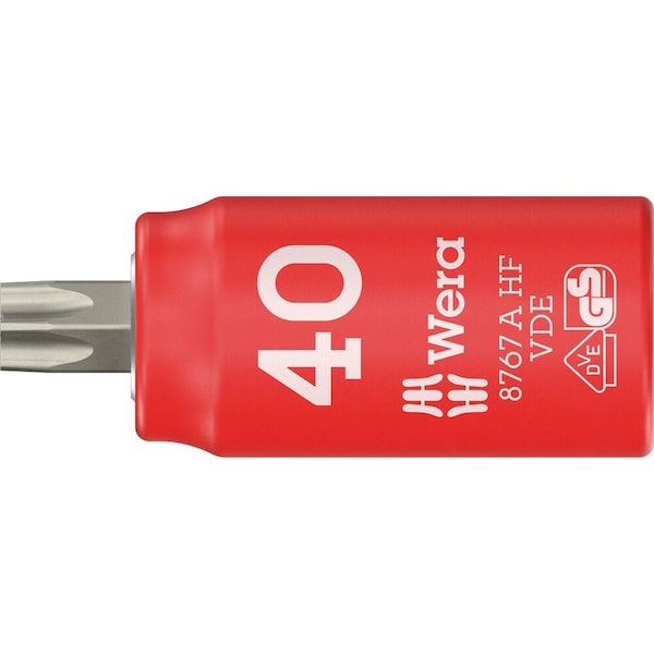 Wera 8767 A VDE HF TORX Zyklop Bit socket, insulated, with 1/4 in drive, TX 15 x 36 mm 5005921001 - main