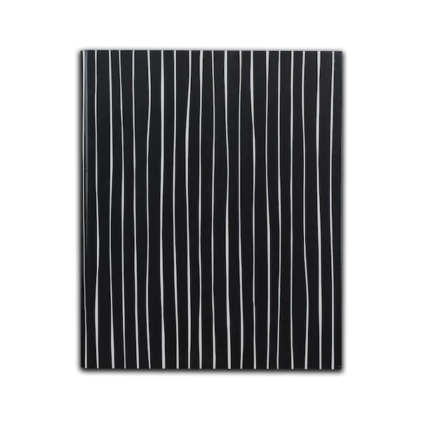 C-Line Products 8-1/2" x 10-7/8" Charcoal and White Stripes Hardbound Notebook, 1/EA 24100 - main