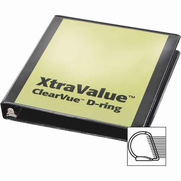 Cardinal Performer ClearVue SlantD Ring Binder, Black CRD17201 - main