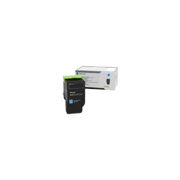 Lexmark High Yield Cyan Toner Cartridge, 5000 Yield 78C0X20 - main