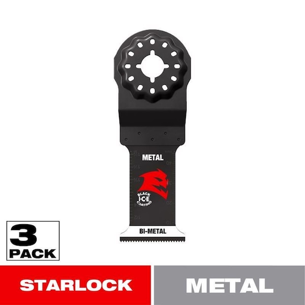 Diablo 1-1/4in. Starlock Bi-Metal Oscillating Blade for Metal, 3PK DOS125BF3 - main
