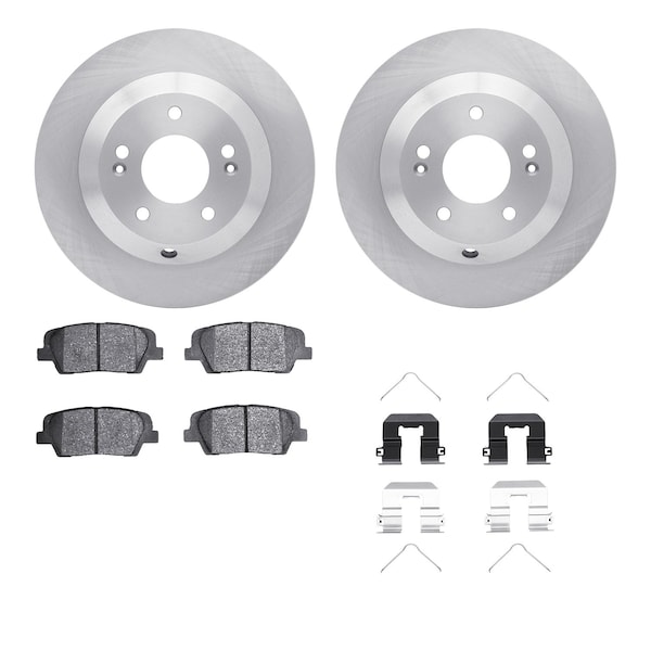 Dynamic Friction Co DFC Brake Rotor with 5000 Brake Pads and Hardware Kit 6512-21158 - main