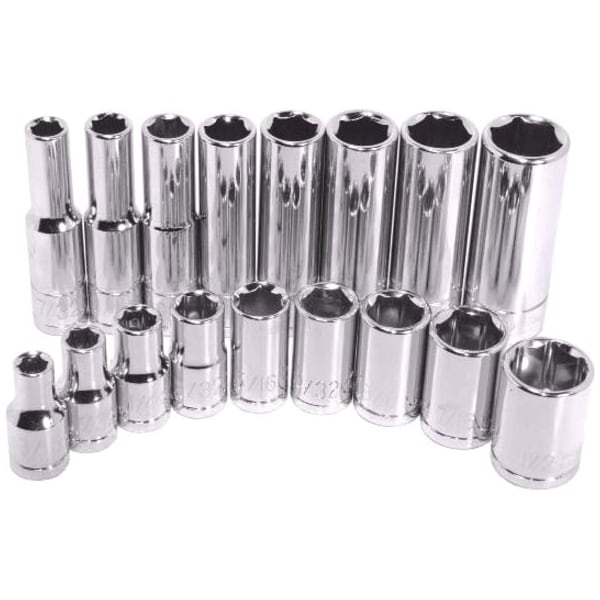 K-Tool International 1/4" Drive, 3/8" SAE Socket, 6 Points, Deep 6Pt, 1/4"Dr, 3/8 KTI-21212 - main