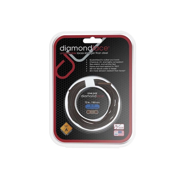 Diamond Performance Diamondlace 72-In. Brown Fire Resistant DL072BRO.DIA - main