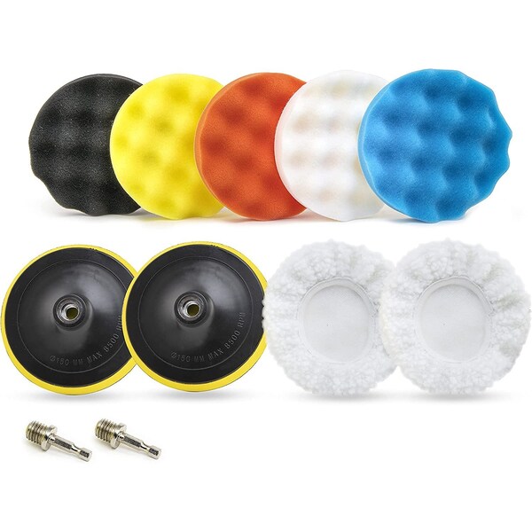 Neiko Wax Polisher and Buffer Pads for Car Scratch Repair, 11-Pieces 00320A - main