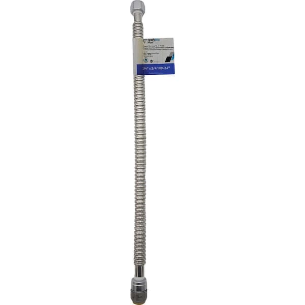 Sharkbite 3/4'' SB x 3/4'' FIP x 24'' L Corrugated Stainless Steel Flexible Water Heater Connector URSS3088FX24 - main