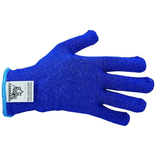 Workhorse Color-Coded Cut-Resistant Hand Protection Gloves, FDA-Compliant, A8, 13 Gauge WH A513-BLU-LG - main