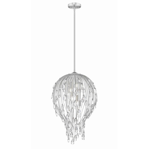 Z-Lite Gabriella Brushed Nickel 6 Light Pendant 1957P18-BN - main