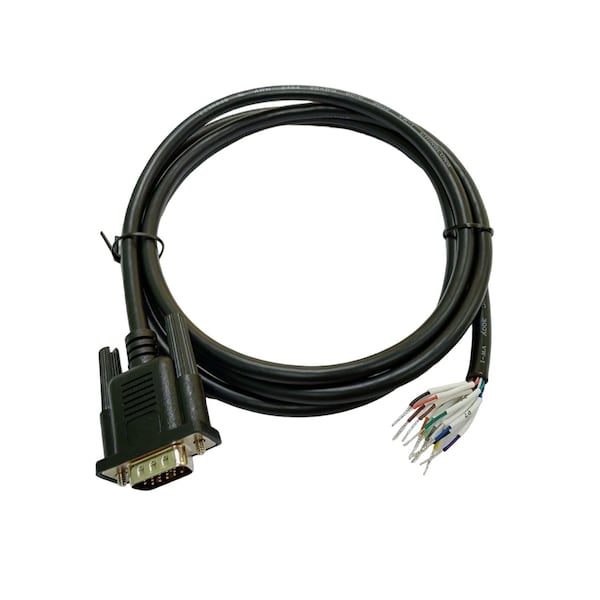 Compucableplususa 5FT HD15 Male to Bare Wire RS232 Serial Pigtail Cable ...