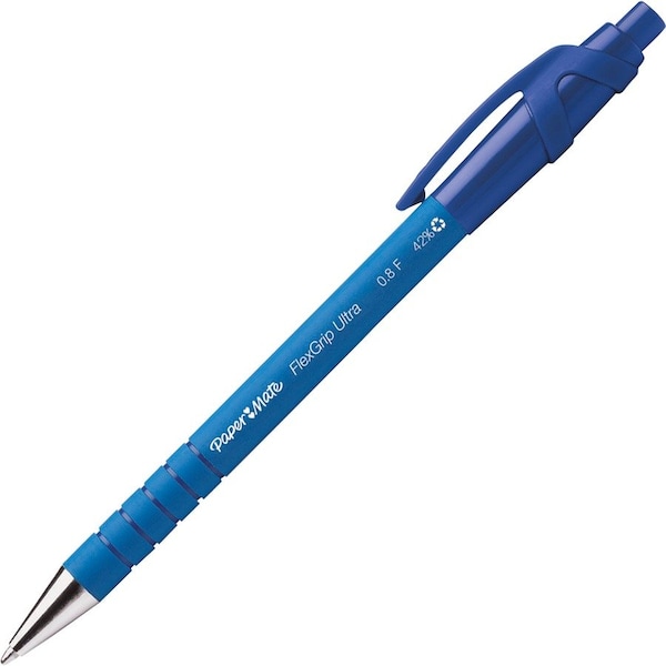 Paper Mate Ballpoint Pen, Retractable, Fine Point, Blue/BE PK PAP9560131 - main