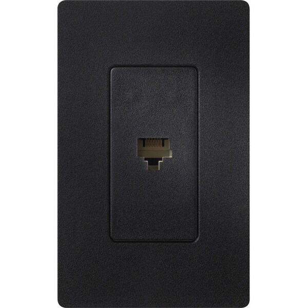 Lutron Lutron Satin Colors 1 Socket Telephone Faceplate - RJ-12 Phone - Midnight SC-PJ-MN - main