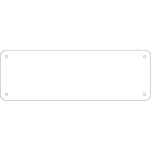 Nmc Single Blank 4 x12 Rigid Plastic U412RM - main