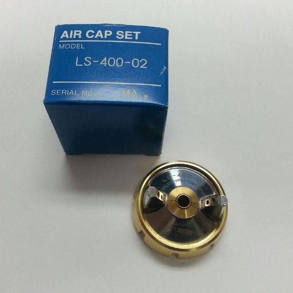 Anest Iwata Air Cap Assembly, Silver, Use With: LS400 Clearcoat SuperNova Manual Spray Gun 93512320 - main