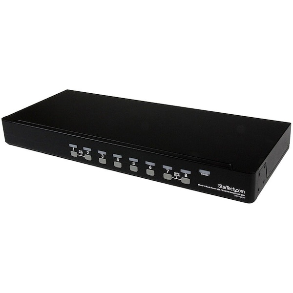 Startech.Com 8 Port 1U Rackmount USB PS/2 KVM Switch with OSD SV831DUSB - main