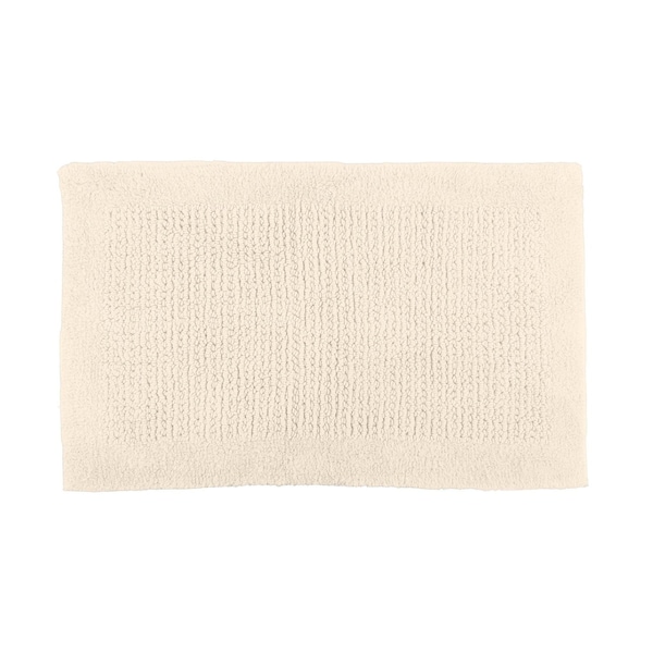 Lavish Home Bathroom Rugs 2-Piece Cotton Bath Mat Set Reversible Rugs for Shower, Tub, Toilet, or Vanity HT-BATH3-IVY - main