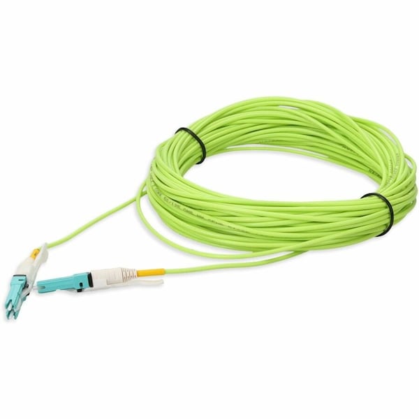 Add-On Addon 15M Cs (Male) To Cs (Male) Lime Green Om5 Duplex Fiber Patch ADD-CS-CS-15M5OM5 - main
